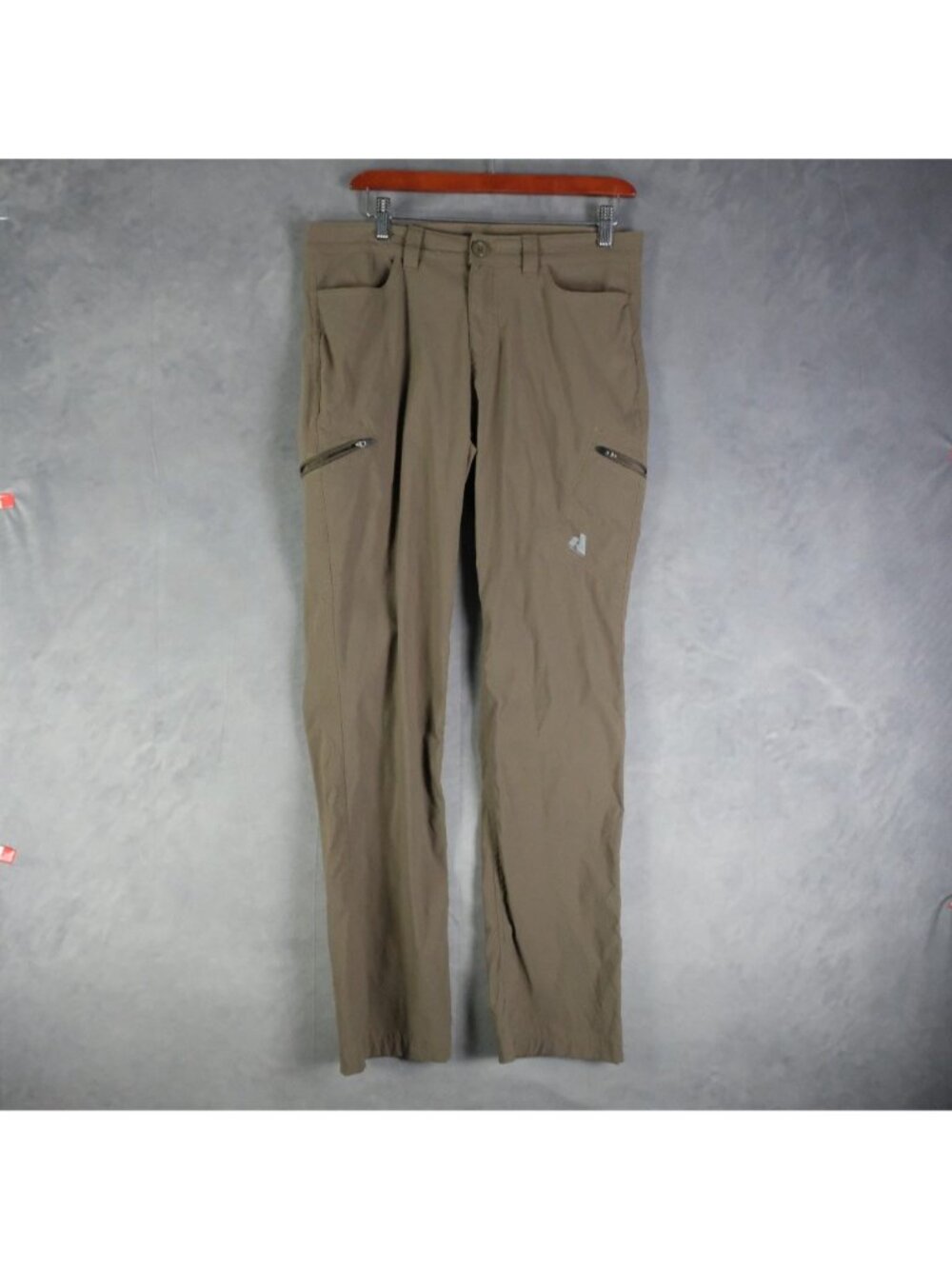 Eddie Bauer Pants Womens 8 Khaki Nylon Spandex Cargo Outdoor Hiking